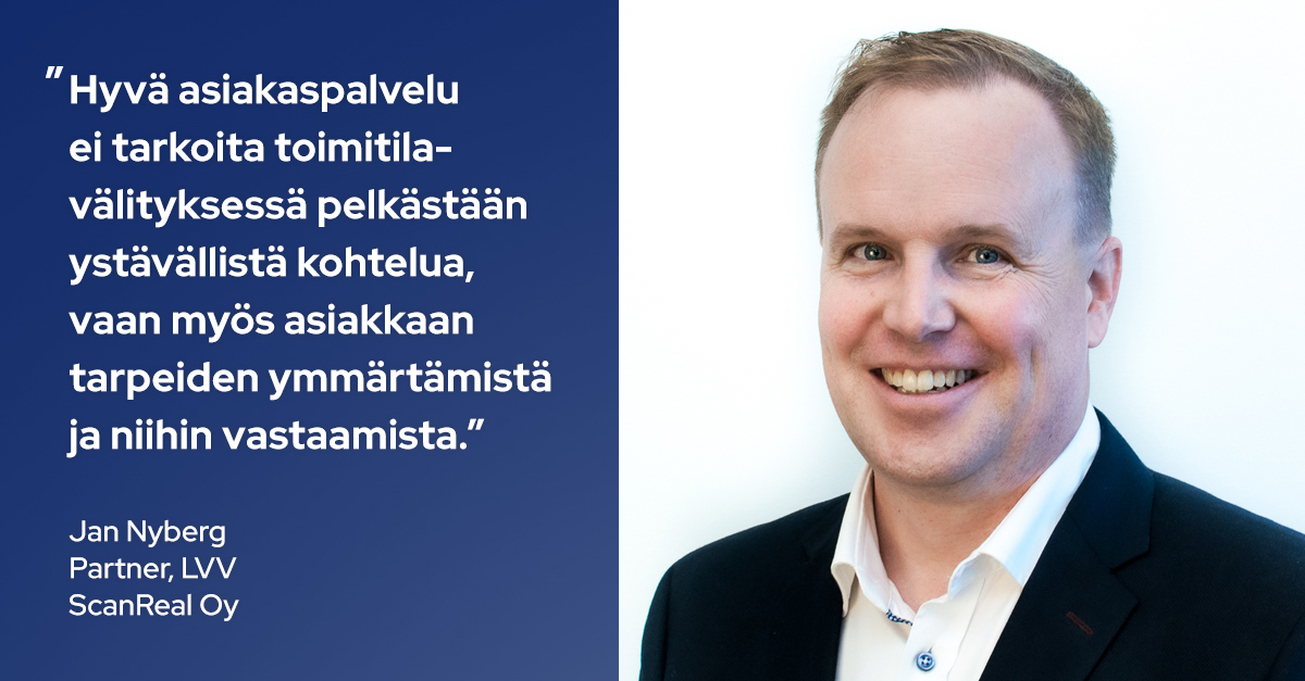 Hyvä asiakaspalvelu toimitilavälityksessä
